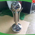 Customized stainless steel football trophy sculpture ,high polished steel trophy